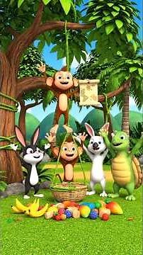 Playful Monkey 🐒 | Funny 3D Cartoon for Kids#monky