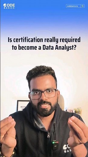 Data Analyst Certification #codebasics #data #dataanalyst