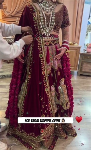 #wedding #bride #lehenga #outfit #grwm #jewellery #youtubeshorts #shorts #viral #trending #2026 #yt
