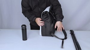 Cwatcun Camera Backpack, Multi-Functional Camera Bag, Waterproof Photography Travel Camera Case with Tripod Holder, 15.6" Laptop Compartment for Canon/Nikon/Sony SLR/DSLR Camera, Lens and Accessories