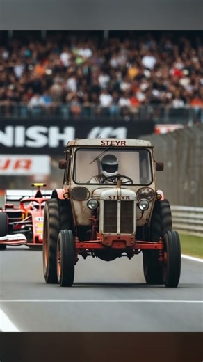Iconic Clash: Steyr Oldtimer Tractor vs Ferrari at Monaco F1 🏁
