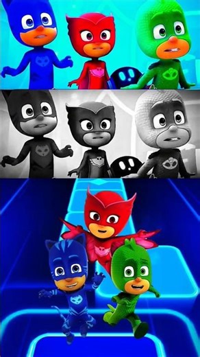 PJ Masks - Owlette 🆚 Gekko 🆚 Owlette 🆚 Gekko X Dance Song #tileshopedmrush
