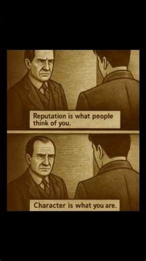 Reputation vs Character #motivation #shorts #youtubeshorts