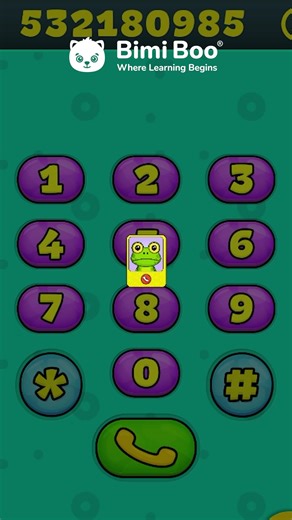 Funny Frog Surprise Call on Bimi Boo Baby Phone
