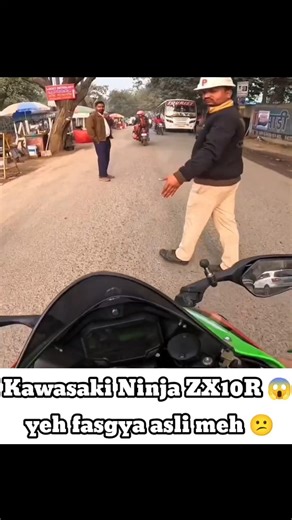 Police ne pakad liya kawasaki ninja ZX10R ko bina helmet ka 💰 fine hogya always alert safe drive