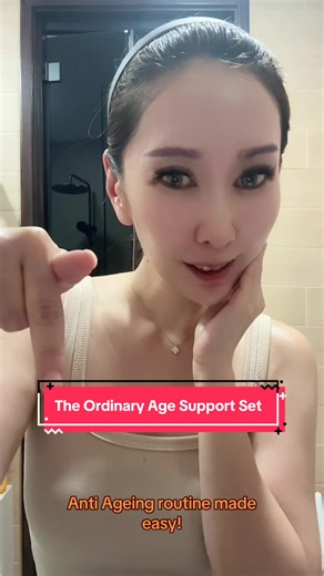 One of my well kept anti ageing skin secret is this: The Ordinary – Age Support Set Set Includes \t•\tMulti-Peptide HA Serum \t•\tMulti-Peptide Eye Serum \t•\tNatural Moisturizing Factors PhytoCeramides Moisturizer Overall Benefits \t•\tTargets multiple signs of aging \t•\tReduces fine lines and crow’s feet \t•\tImproves skin elasticity and firmness \t•\tBoosts hydration and skin smoothness \t•\tHelps brighten and smooth the eye area Multi-Peptide HA Serum \t•\tMinimises early signs of aging \t•