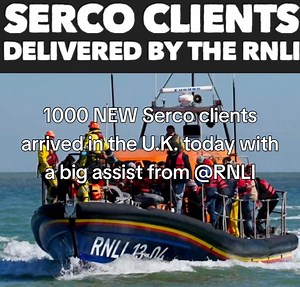 1000 NEW Serco clients arrived in the U.K. today with a big assist from @RNLI | DefendBritain