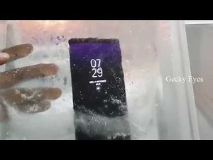 Samsung Galaxy Note 8 freeze test | More than 12 hours in deep cool conditions