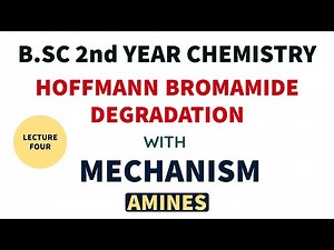 Hoffman Bromamide Degradation | Reaction with Mechanism | B.SC 2nd Year Chemistry| Amines