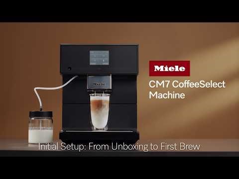 Miele CM7 CoffeeSelect Machine | Initial Setup: From Unboxing to First Brew