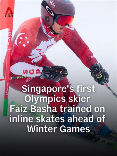 No snow? No problem. 😎 Ahead of his Milano-Cortina debut, Singapore’s first-ever Olympic alpine skier Faiz Basha trained on roller skates around the National Stadium. At just 23, he’s not only breaking new ground, he’s the sole athlete representing Singapore at the 2026 Winter Games. He earlier told CNA about how he bounced back from a traumatic accident at 14. He ruptured an intestine on the slopes and needed to be airlifted to a hospital for emergency surgery. Tap the link above to read the s
