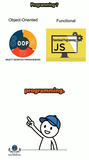 Functional Vs Object oriented programming ? What is the difference 🤔 #difference