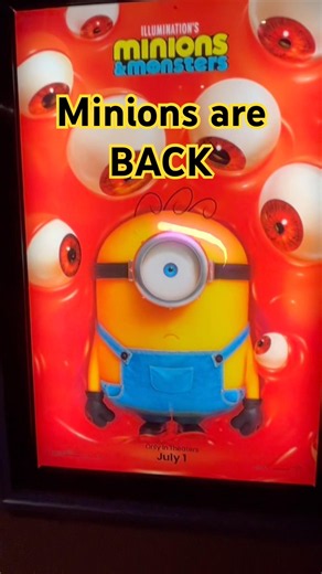 Minions are back on big screen July 1st. #shorts #minions #shortsfeed #youtubeshorts #illumination