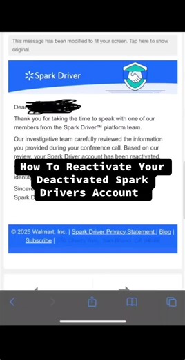How to reactivate Spark driver account #sparkdriverapp #reactivatesparkdriver