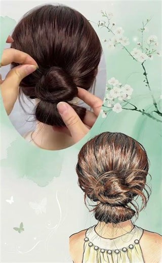 I was charmed by this hairstyle #Updo tutorial#New trends in hairstyles#A good hairsty