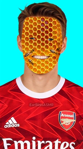 Oddly Satisfying ASMR – Martin Ødegaard Football Face Reveal 🎧