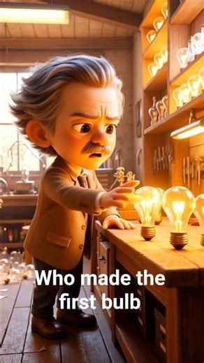 “The Man Who Invented Light!”#ai #animation #shortvideo #cartoon