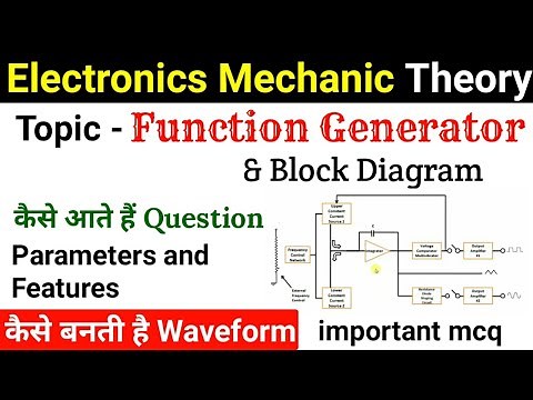 Electronics Theory and Most Important Question for Exam - Function Generator Block Diagram Explain