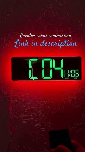 12" Digital Wall Clock w/ LED Display RGB Lights,BIuetooth,Dual Alarms,Countdown,Remote Control,Temp