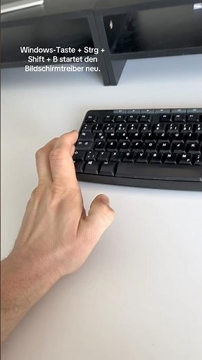 Shortcut Windows-Taste + Strg + Shift + B startet den Bildschirmtreiber neu #shortcut #windowstips
