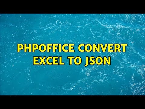 PhpOffice convert excel to json