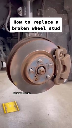 161K views · 1.3K reactions | Snapped a wheel stud?  Don’t panic—it’s fixable! Here’s how you can replace a broken wheel stud the right way and keep your ride safe on the road. ‍#CarRepair #DIYMechanic #WheelStud #automechanic #wheelhub | krisbuchowicz | Facebook