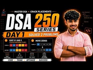 Move Zeroes | Java DSA 250 Series 🔥 | LeetCode 283 | Theory + Optimal Solution | Day 1