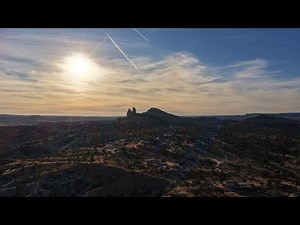 Church Rock and Pyramid Rock, ft. Chuska Mountain and Mt. Taylor #dji #mavic4pro 