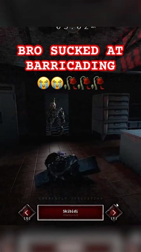 Bro SUCKED at Barricading... in BITE BY NIGHT ROBLOX