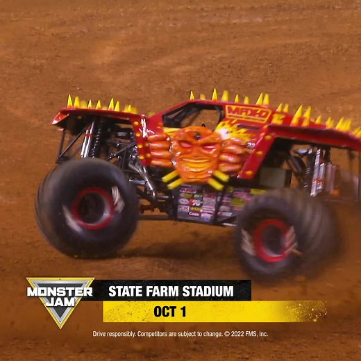 The trucks are revved up and ready to compete in Glendale October 1. See massive stunts, big air and backflips! | Monster Jam