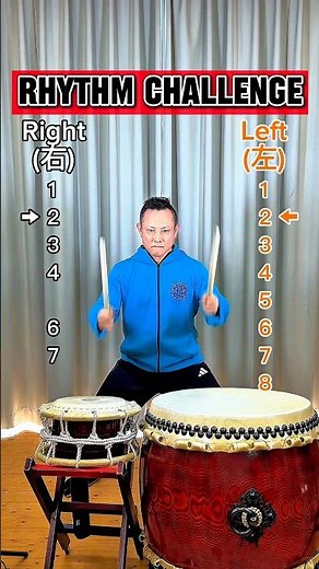 簡単かな⁇ #rhythmchallenge リズムチャレンジ #Escalating 徐々に難しく #setbasic セット打ち基本 #Japanesedrum 和太鼓 #kotetsu 小鉄