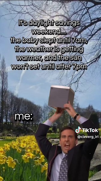 spring has sprung. well, almost, and I am so ready for it. ☀️💐🌦 #timechange #springtime #warmweather #momtok #smallthings