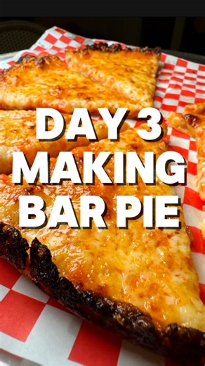 Day 3 of making South Shore bar pies this one’s probably my favorite pie so far. After a few tries, I finally nailed those laced edges and the perfect 50/50 cheddar-to-mozzarella balance. Recipes in the Day 1 reel linked also I’ve gotta say, this series was a lot of fun to make — and I’ll definitely be doing more. Everyone’s got their favorite bar pie; some are Red Baron fans (no hate, I’ve had a few in my day at 1 a.m🤣) and love hearing all your favorite New England legend spots🍕🙌 All pizza 
