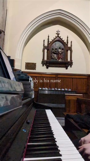 Holy is his name - I completely forgot to post this for the epiphany!! I know the composer of this piece (David Haas) is now very controversial and his music is being banned across the world but I felt the need to share his version of the magnificat that I played on our church piano. #christmas #fyp #piano #catholic #churchorgan