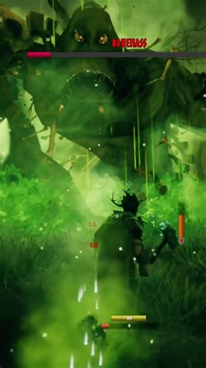 Destroying the poison Bonemass Boss #valheim #valheimgameplay #vikings