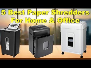 Top 5 Paper Shredders That Will CHANGE Your Home Office Forever