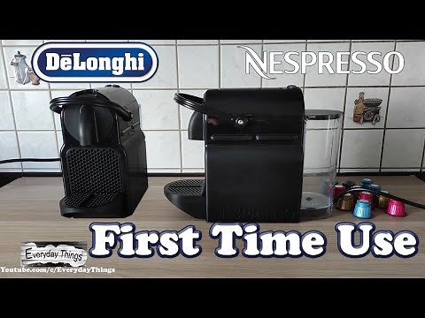 How to use the Nespresso Inissia for the first time or after a long period of non use