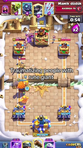 Rune Giant Demolisher is nasty #clashroyale #newmet #runegiant #gamer #foryoupage