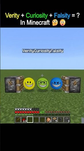 Verity + Curiosity + Falsity = ? In Minecraft 🤔😲