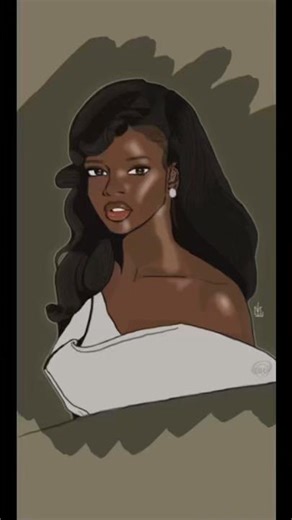My best so far 🤩🥳 #digitalart #timelapse #darkskin #beautifulartwork