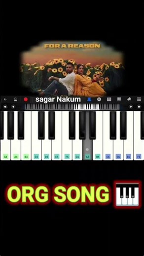 For A Reason 💃✨| Piano Tutorial | #shorts | org song 🎹🎹