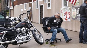 309K views · 5.9K reactions | Heartbreaking: Badass Biker Can Only Afford Computer Chair | ClickHole | Facebook