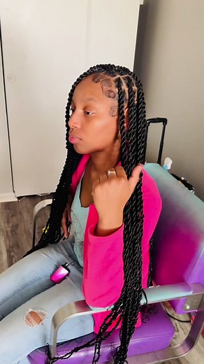Island twist no curls #islandtwist #fyp