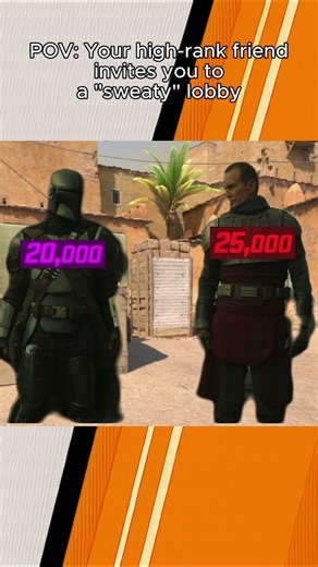 CS2 high rank friend invites you to play