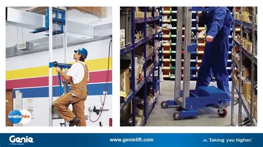 Smiths Hire | The Genie SLA-10 and SLA-15 material lifts are manually operated with winch and load capability. Compact and portable, these Genie lifts... | Instagram