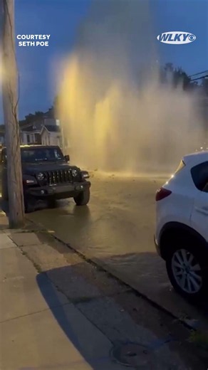 Video shows 'geyser' of water after Germantown water main break