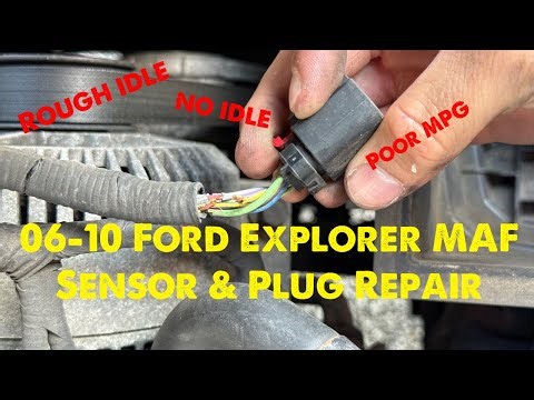 Ford Explorer mass air flow sensor and plug harness replacement