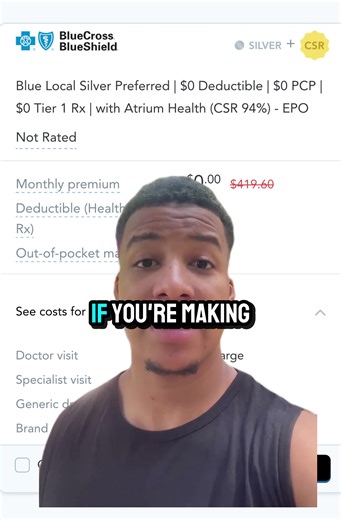 Making less than $30k/year? See if you qualify for $0 health insurance here: health.ironhealthgroup.com