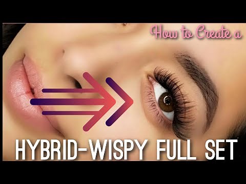 How To Create a Hybrid Wispy Full Set *RELAXING LASH EXTENSION TUTORIAL*