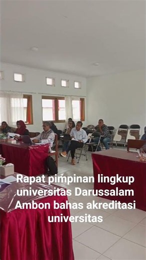 Meeting for the Compilation of BAN-PT Higher Education Accreditation Documentation at Unidar Ambon